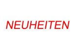 Neuheiten