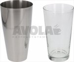 SHAKER AUS GLAS UND STAHL