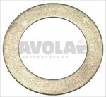 Flachdichtung aus Edelstahl ø 23x15x0,5