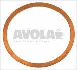 FLACHDICHTUNG AUS KUPFER ø 30x26x1 mm