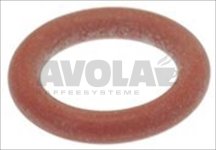 Dichtung Orm 0080-20 aus rotem Silikon