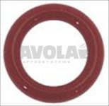 Dichtung OR 0106 aus rotem Silikon rot