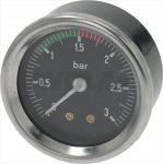MANOMETER FÜR ERHITZER ø 60 mm 0÷3 bar