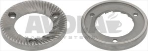 Mahlscheibenpaar für Cimbali und Faema, rechtsdrehend, 75 × 43,5 × 9 mm*