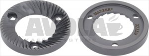 Original Mahlscheiben Paar Mazzer 1-phas. rechts 64x37x8,4 mm