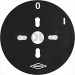 Schild für Umschalter 0-1 Stellung