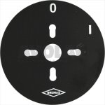 Schild für Umschalter 0-1 Stellung