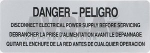 Aufkleber Danger