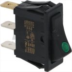 SCHALTER 1-POLIG SCHWARZ 16A 250V