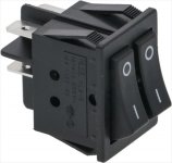 DOPPELSCHALTER 3-POLIG 16A 250V