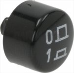 RUNDKNOPF SCHWARZ 0-1