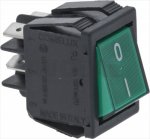 Schalter 2 Polig Grün 16A 250V