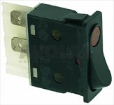 2-POLIG SCHALTER SCHWARZ 16A 250V