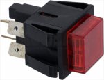 Taster 2-polig rot 16A 250V