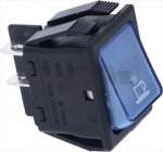 SCHALTER 2-POLIG BLAU 16A 250V KAFFEE