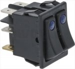 DOPPELSCHALTER, SCHWARZ 16A 250V