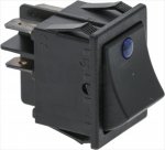 2-POLIGER SCHALTER, SCHWARZ 16A 250V