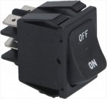 SCHALTER 2-POLIG SCHWARZ 16A 250V