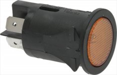 Druckknopf 2-polig orange 16A 250V