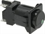 Schalter 2-polig schwarz 16A 250V