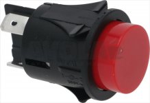 Taster 2-polig rot 16A 250V