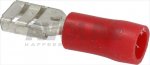 Faston Kabelschuh rot  4,8x0,8 mm - 1 Stück