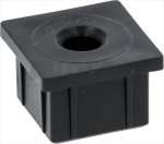 TÜRHALTER SCHWARZ UNTEN 25x25 mm