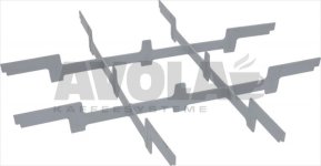 GITTER FÜR 9 GLÄSER ø 150 mm 3x3