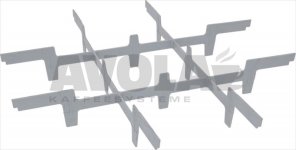 EINSATZ FÜR 9 GLÄSER ø 150 mm 3x3