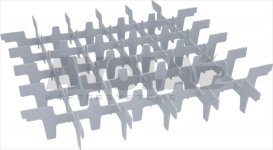 EINSATZ FÜR 36 GLÄSER ø 73 mm 6x6