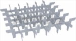GITTER FÜR 36 GLÄSER ø 73 mm 6x6
