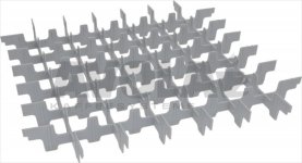 EINSATZ FÜR 49 GLÄSER ø 62 mm 7x7