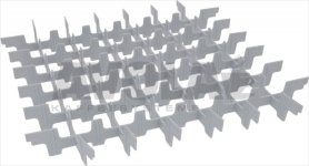 EINSATZ FÜR 49 GLÄSER ø 62 mm 7x7