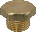 DECKEL SECHSECKIG AUS MESSING