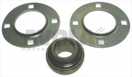 LAGER KOMPLETT MIT FLANSCHEN YAR 208-2F