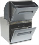 Kaffeesatzbehälter Doppel Einbaubehälter 377x599x379 mm