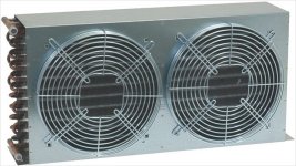 LUFTGEKÜHLTER KONDENSATOR 12T 3R 2x250