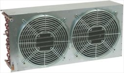 LUFTGEKÜHLTER KONDENSATOR 14T 5R 2x300
