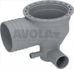 KOLLEKTOR MIT SEITL. ABLAUF RECHTS