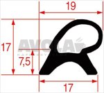 DICHTUNG FÜR OFENTÜR 585x395 mm