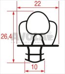 STECKDICHTUNG 1026 - 2500 mm