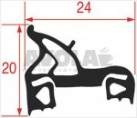 DICHTUNG FÜR BACKOFENTÜR 730x665 mm