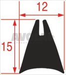 DICHTUNG FÜR TÜRGLAS 1100 mm