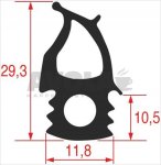 DICHTUNG FÜR OFENTÜR 500x480 mm