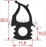DICHTUNG FÜR OFENTÜR 500x480 mm