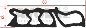 DICHTUNG FÜR BACKOFENWAGEN 610 mm