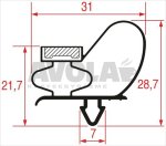 STECKDICHTUNG 1520x480 mm