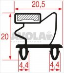 STECKDICHTUNG 738x655 mm