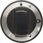 DREHKNOPF SCHWARZ ø 70 mm M/SIEBDRUCK