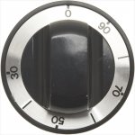 DREHKNOPF SCHWARZ ø 70 mm 30-90°C